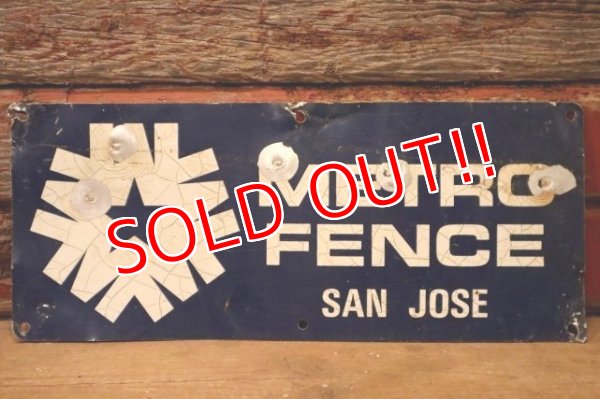 画像1: dp-240207-22 METRO FENCE Metal Sign