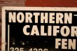 画像2: dp-240207-22 NORTHERN CALIFORNIA FENCE Metal Sign