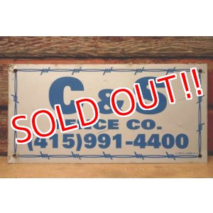 画像: dp-240207-22 C & S FENCE CO. Metal Sign