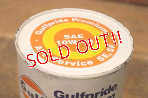 画像6: dp-230901-120 Gulf / Gulfpride Premium 10W 40 U.S. Quart Motor Oil Can
