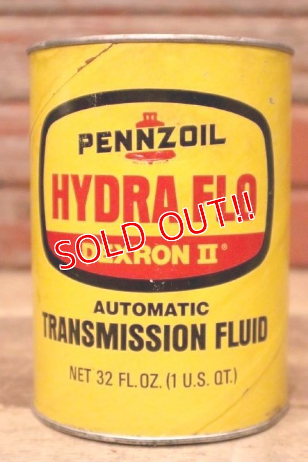 画像1: dp-230901-120 PENNZOIL / HYDRA FLO DEXRON II AUTOMATIC TRANSMISSION FLUID One U.S.Quart Oil Can