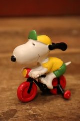 画像: ct-240214-195 Snoopy / Schleich PVC Figure "Bicycle"