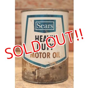 画像: dp-240207-18 Sears / HEAVY DUTY MOTOR OIL One U.S. Quart Can