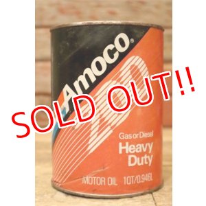 画像: dp-240207-18 Amoco / 200 Heavy Duty Motor Oil One U.S. Quart Can