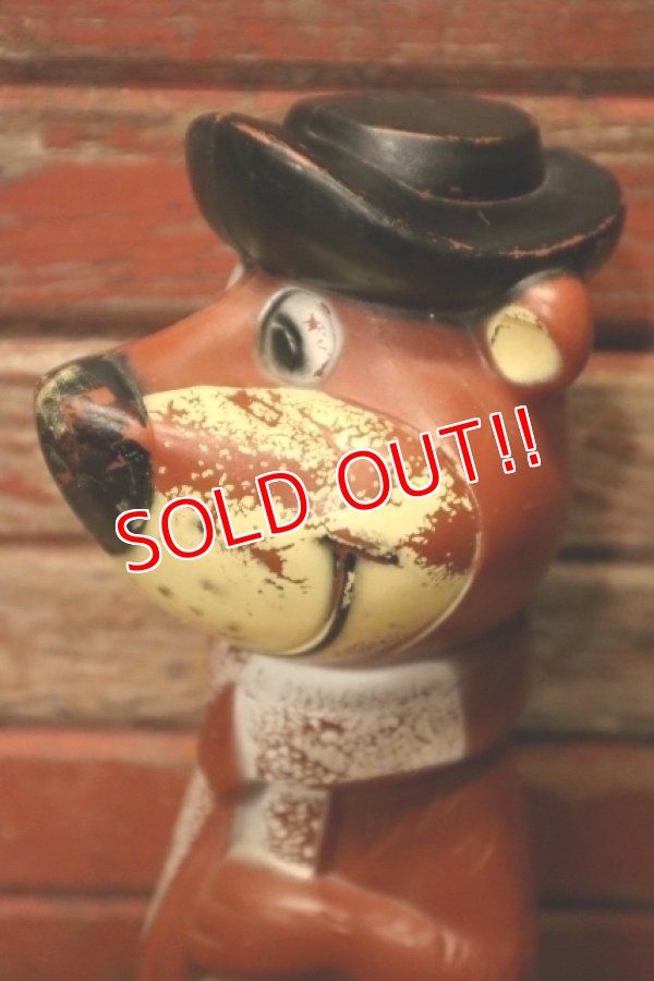 画像3: ct-240214-66 Yogi Bear / Knickerbokcer 1960's Plastic Big Coin Bank