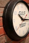 画像8: dp-230201-28 GENERAL ELECTRIC / 1950's GULF INSURANCE COMPANY Wall Clock