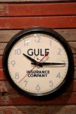 画像1: dp-230201-28 GENERAL ELECTRIC / 1950's GULF INSURANCE COMPANY Wall Clock