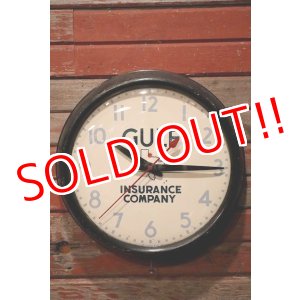画像: dp-230201-28 GENERAL ELECTRIC / 1950's GULF INSURANCE COMPANY Wall Clock