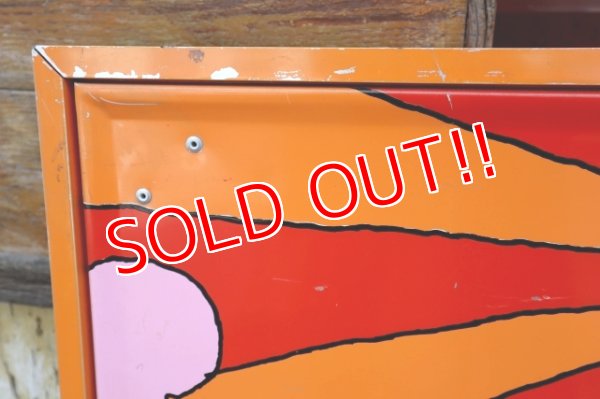 画像15: dp-240301-01 7up × Peter Max / 1970's Huge W-sided Metal Sign