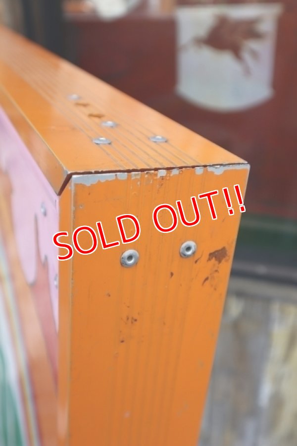 画像28: dp-240301-01 7up × Peter Max / 1970's Huge W-sided Metal Sign