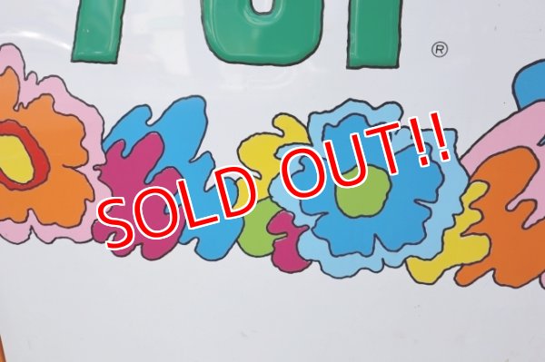 画像4: dp-240301-01 7up × Peter Max / 1970's Huge W-sided Metal Sign