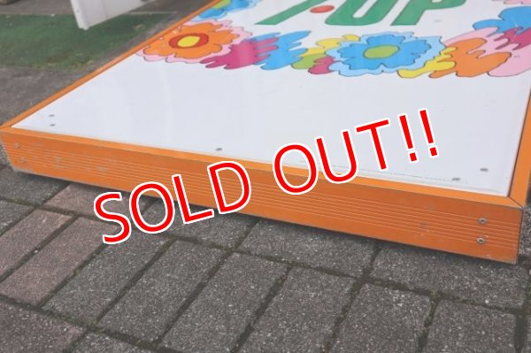 画像31: dp-240301-01 7up × Peter Max / 1970's Huge W-sided Metal Sign