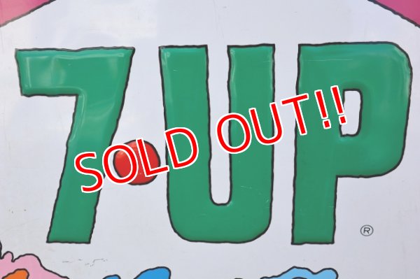 画像18: dp-240301-01 7up × Peter Max / 1970's Huge W-sided Metal Sign