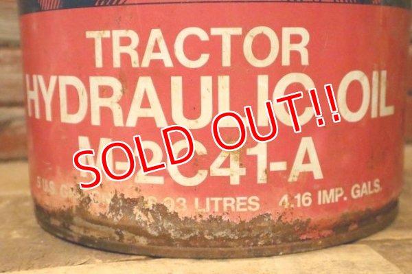 画像3: dp-240301-24 Ford TRACTOR HYDRAULICOIL / 1970's 5 U.S.GALLONS CAN