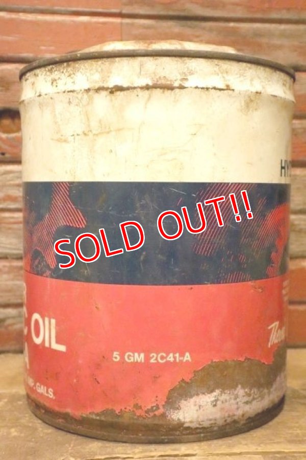 画像6: dp-240301-24 Ford TRACTOR HYDRAULICOIL / 1970's 5 U.S.GALLONS CAN