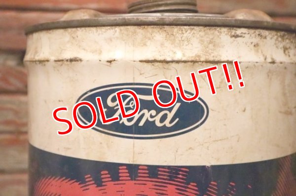 画像2: dp-240301-24 Ford TRACTOR HYDRAULICOIL / 1970's 5 U.S.GALLONS CAN