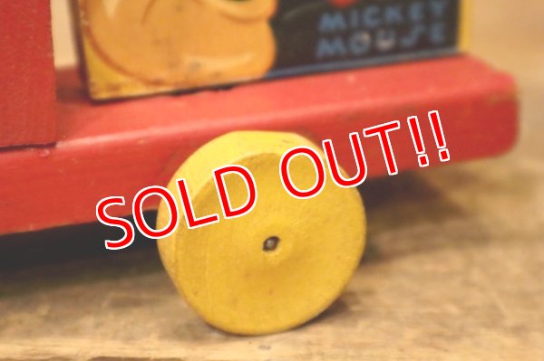 画像9: ct-240301-30 Mickey Mouse / Fisher-Price Toys 1940's-1950's Choo Choo Train Pull Toy #485