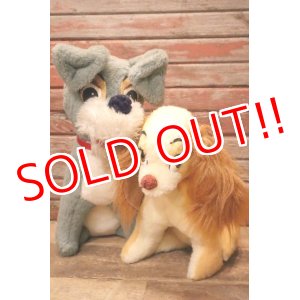 画像: ct-240214-122 Lady and the Tramp / 1970's Plush Doll Set