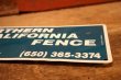 画像3: dp-240207-22 NORTHERN CALIFORNIA FENCE Metal Sign