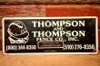 画像1: dp-240207-22 THOMPSON AND THOMPSON FENCE CO., INC. Metal Sign