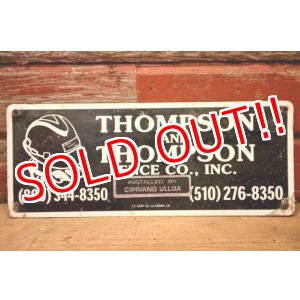 画像: dp-240207-22 THOMPSON AND THOMPSON FENCE CO., INC. Metal Sign