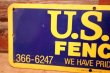 画像2: dp-240207-22 U.S.A. FENCE Metal Sign