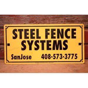 画像: dp-240207-22 STEEL  FENCE SYSTEMS Metal Sign