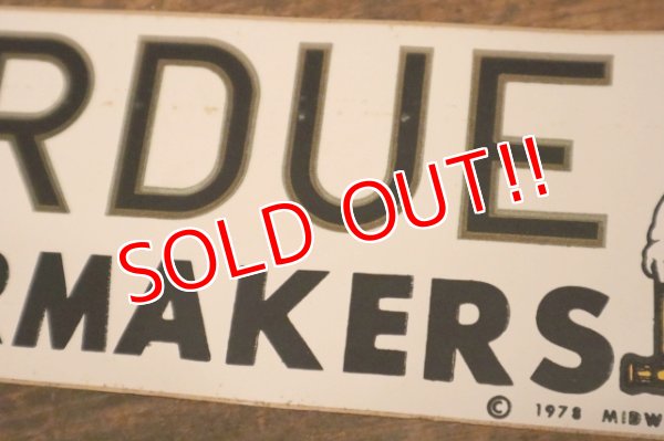 画像4: dp-240311-14 PURDUE BOILERMAKERS 1978 Bumper Sticker