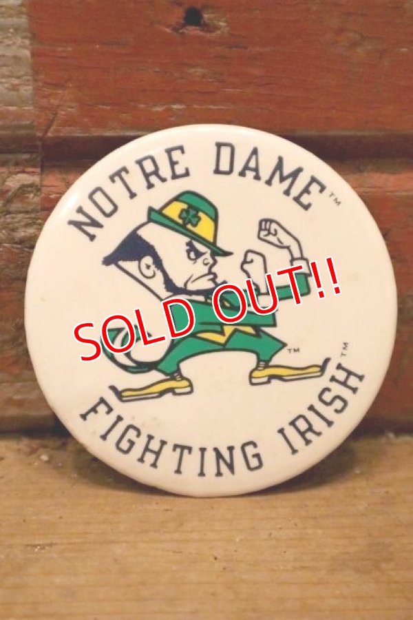 画像1: dp-240311-16 University of Notre Dame / Fighting Irish Pinback