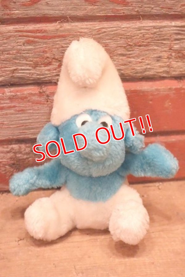 画像1: ct-220719-75 Smurf / 1980's Plush Doll (S)
