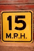 画像1: dp-230901-109 Road Sign / 15 M.P.H.