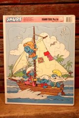 画像: ct-240214-82 Smurf / GOLDEN 1980's FRAME-TRAY Puzzle