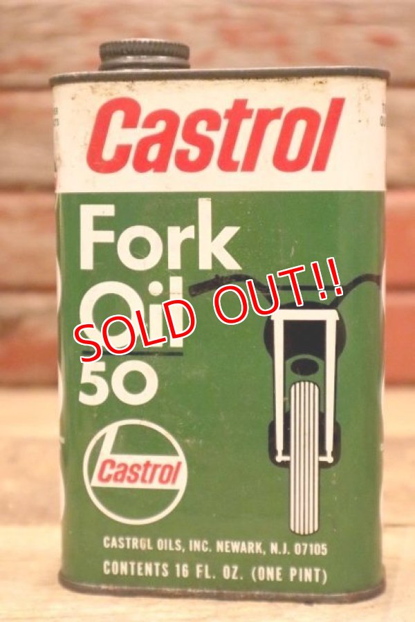 画像1: dp-240207-07 Castrol / 1960's Fork Oil 50 One Pint Can