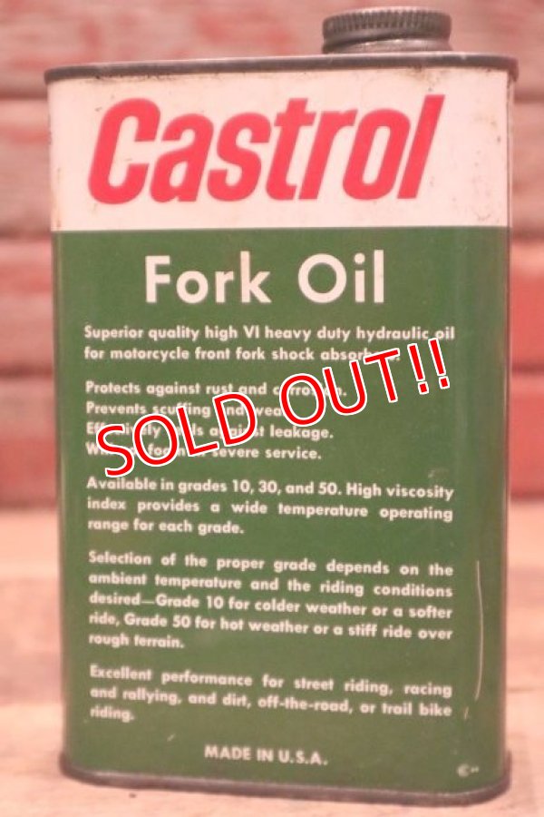画像3: dp-240207-07 Castrol / 1960's Fork Oil 50 One Pint Can