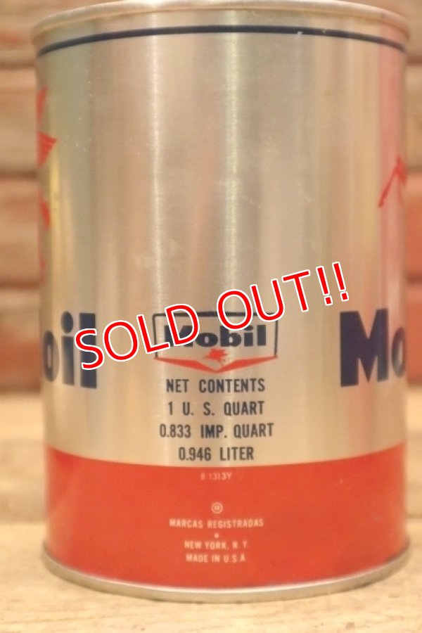 画像3: dp-230901-68 Mobiloil / 1950's-1960's One U.S. Quart Can