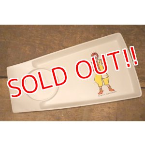 画像: ct-240418-01 McDonald's / 1970's Plastic Food Tray "Ronald McDonald"