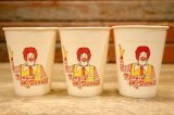 画像: ct-120425-01 McDonald's / Ronald McDonald 1986 Paper Cups (3個セット)