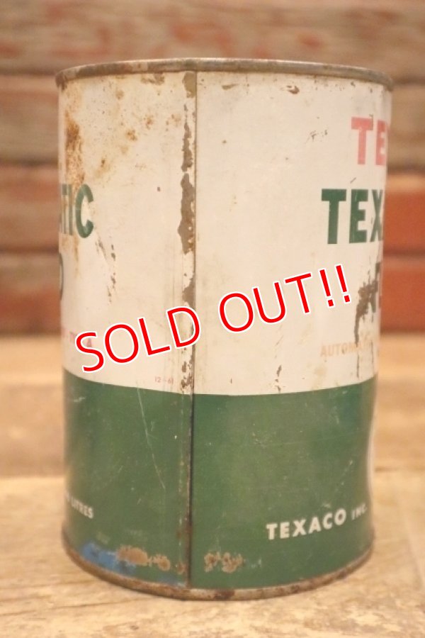 画像4: dp-230401-59 TEXACO / TEXAMATIC FLUID One U.S. Quart Motor Oil Can