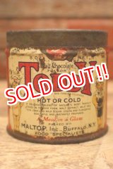 画像: dp-240418-08 TODDY / Chocolate Flavor Drink Powder 1930's Tin Can