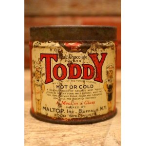 画像: dp-240418-08 TODDY / Chocolate Flavor Drink Powder 1930's Tin Can