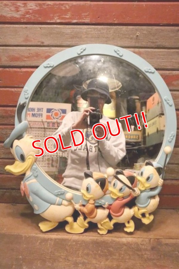 画像1: ct-240418-51 Donald Duck and Nephews / 1950's-1960's Wall Mirror