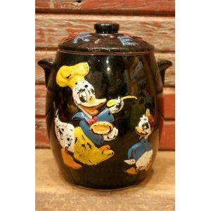 画像: ct-240214-133 Donald Duck and Nephews / 1950's Ceramic Cookie Jar