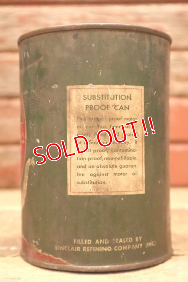 画像4: dp-240418-11 Sinclair / 1930's-1940's OPALINE MOTOR OIL One U.S. Quart Can