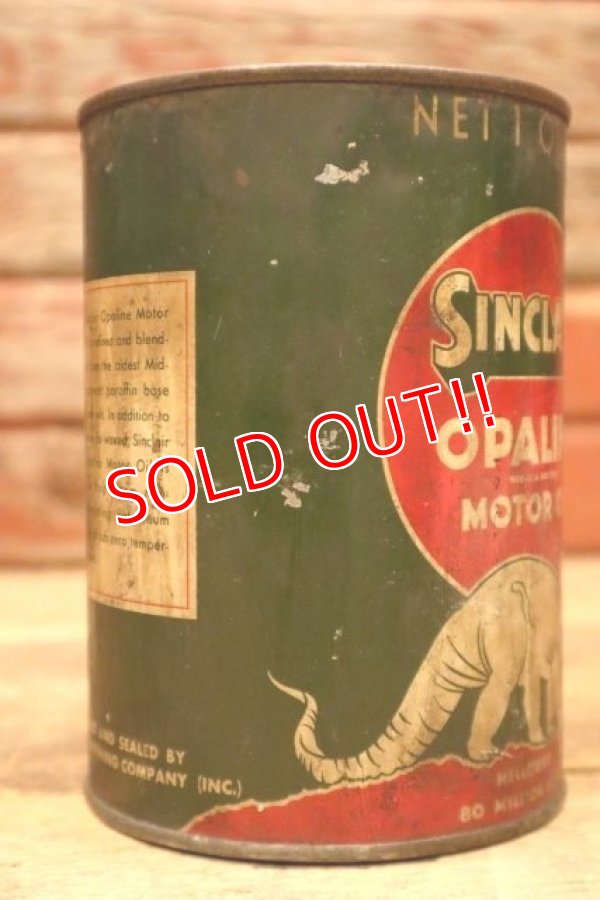 画像3: dp-240418-11 Sinclair / 1930's-1940's OPALINE MOTOR OIL One U.S. Quart Can