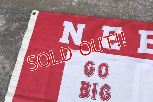 画像3: dp-230518-15 University of Nebraska / 1990's NEBRASKA CORNHUSKERS Nylon Flag