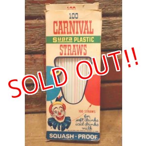 画像: dp-240418-05 NATIONAL SODA STRAW CO., / 1968 CARNIVAL Supra PLASTIC STRAWS