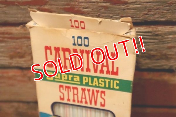 画像3: dp-240418-05 NATIONAL SODA STRAW CO., / 1968 CARNIVAL Supra PLASTIC STRAWS