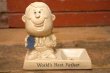 画像1: ct-220901-15 R & W BERRIES 1970's Message Doll "World's Best Father"