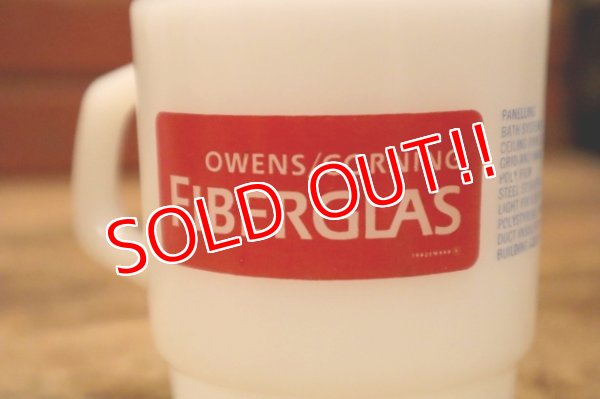 画像2: kt-220301-11 OWENS CORNING FIBERGLAS / Fire-King 1960's-1970's Mug
