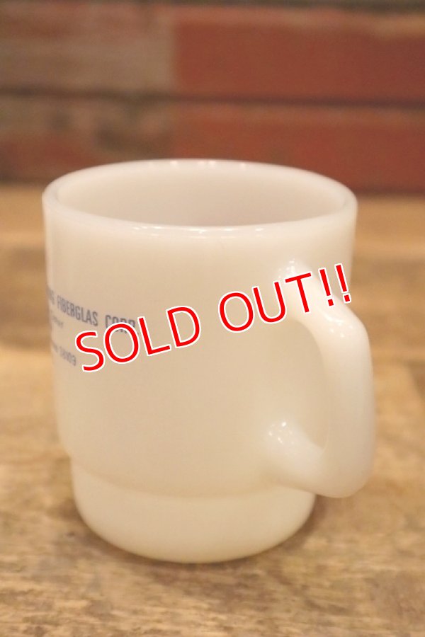 画像5: kt-220301-11 OWENS CORNING FIBERGLAS / Fire-King 1960's-1970's Mug